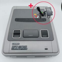 SNES console met kabels